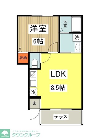 アクアシティ追分の物件間取画像